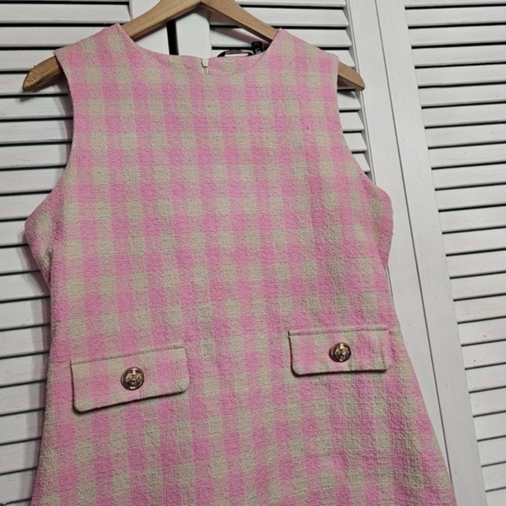 Vero Moda -‎ Plaid Preppy Sheath Dress - Picture 2 of 9